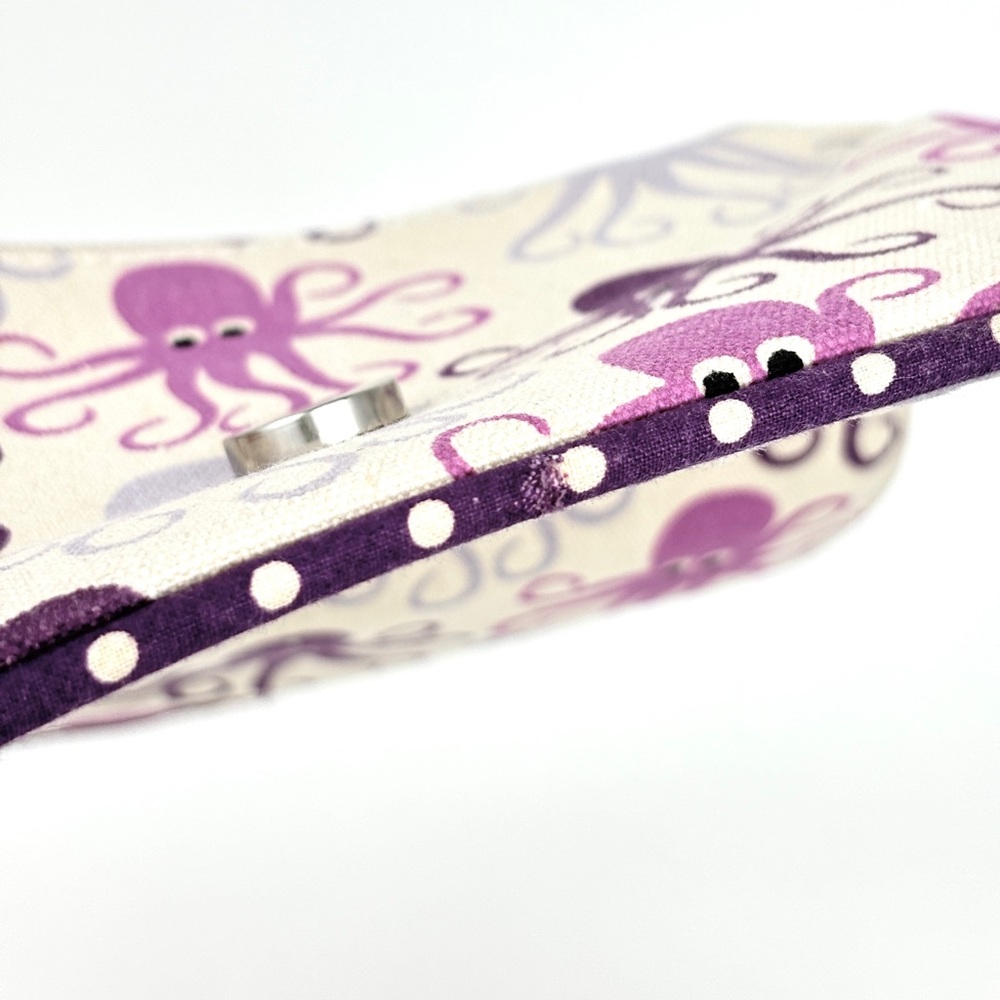Bungalow 360 Octopus Print Canvas Wristlet Clutch Purse - Picture 16 of 16